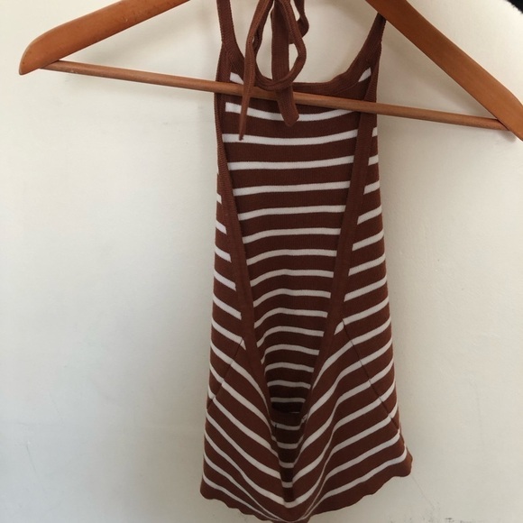 Forever 21striped halter crop top - Picture 2 of 5